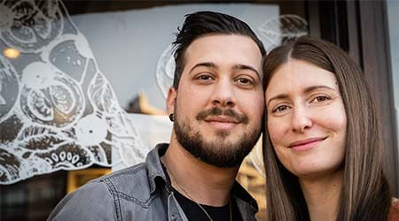 Couple de gérant du magasin Pepone de Cran-Gevrier